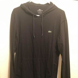 Men's Lacoste hooded long sleeve tee size M